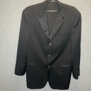 VTG Hugo Boss Baker Jazz Tuxedo Black Blazer Sports Jacket